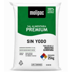 Sal Alimentaria sin yodo